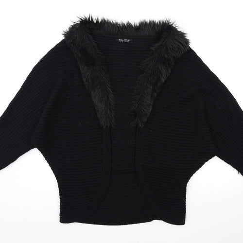 Select Womens Black  Knit Cardigan Jumper Size 10