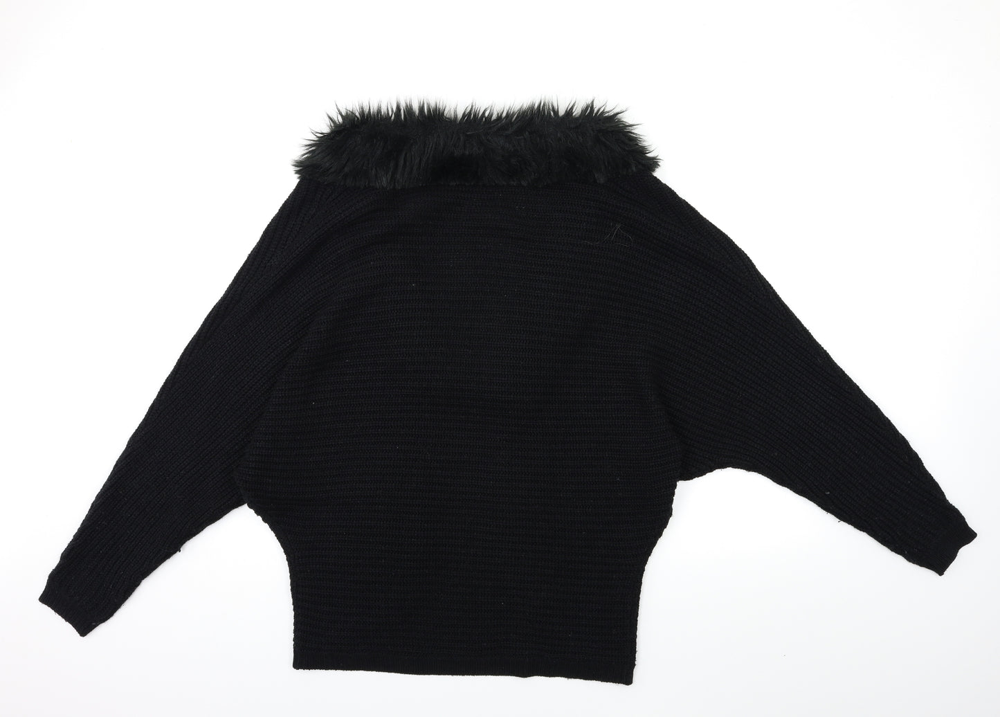 Select Womens Black  Knit Cardigan Jumper Size 10