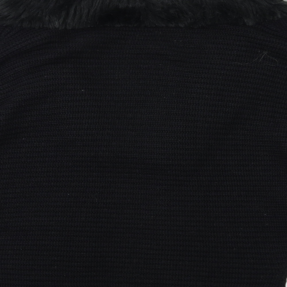 Select Womens Black  Knit Cardigan Jumper Size 10