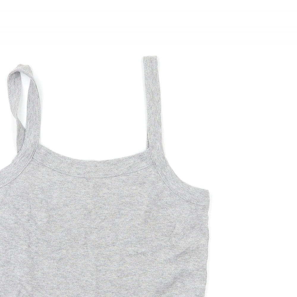 EVIE Womens Grey   Basic Tank Size 10