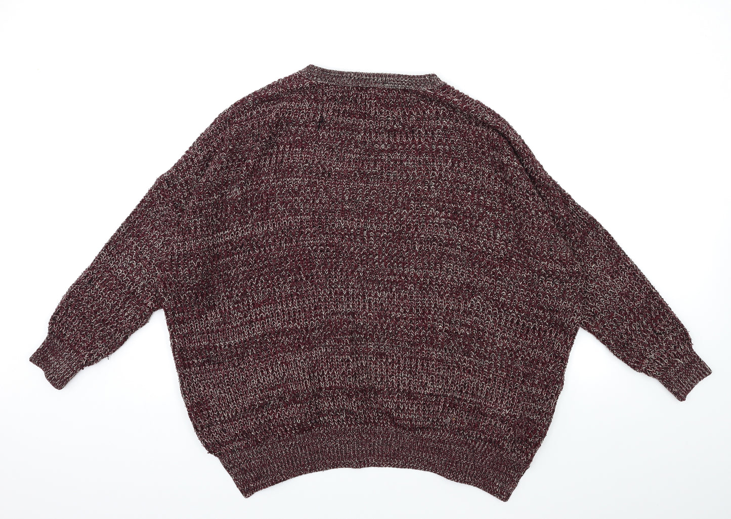 Topshop Womens Red  Knit Cardigan Jumper Size 10