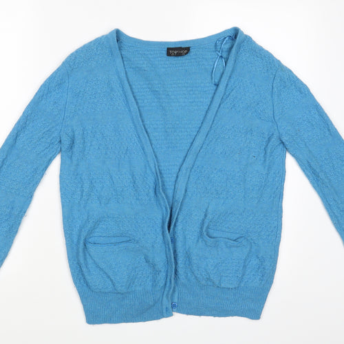 Topshop Womens Blue   Cardigan Jumper Size 10