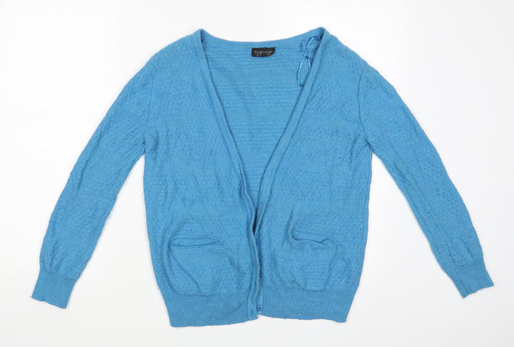 Topshop Womens Blue   Cardigan Jumper Size 10
