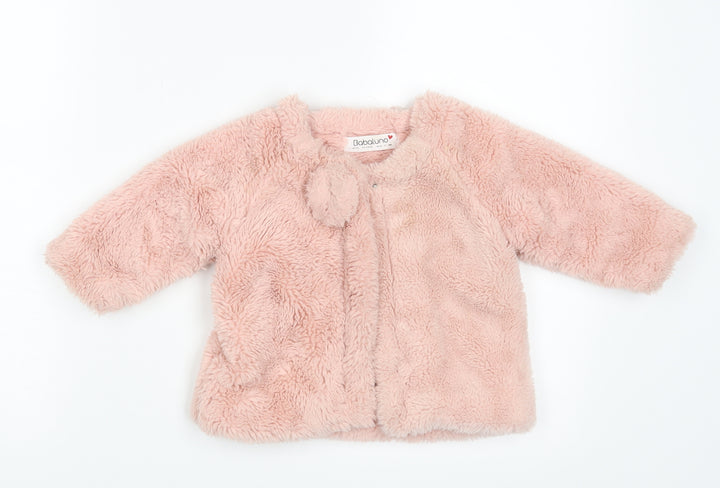 Babaluno Girls Pink Jacket Coat Size 3-6 Months