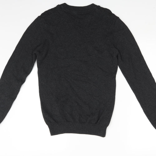 Cedar Wood State Mens Black   Pullover Jumper Size S