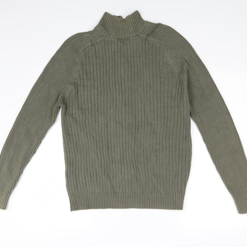Cedar Wood State Mens Green   Full Zip Jumper Size L