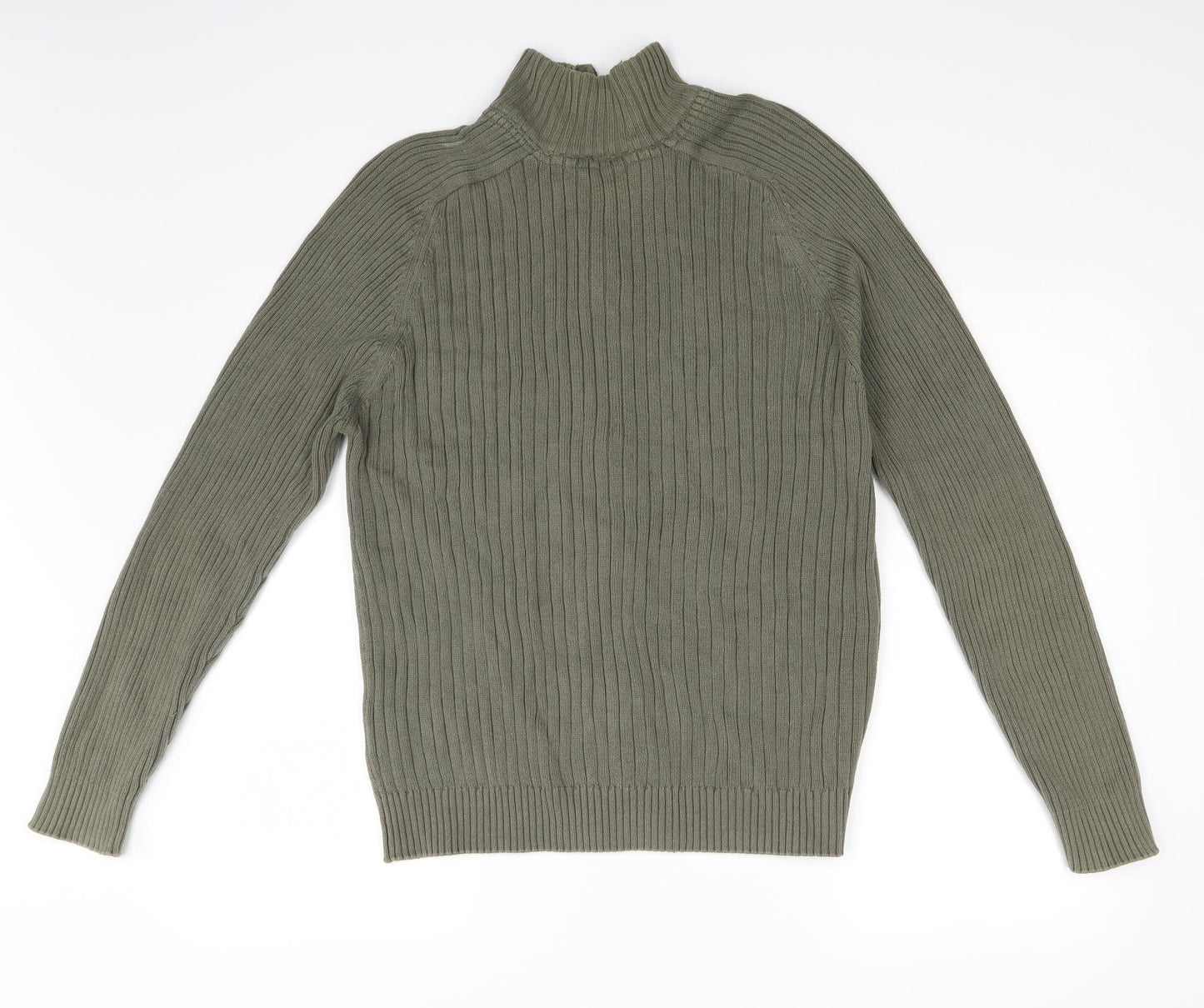 Cedar Wood State Mens Green   Full Zip Jumper Size L
