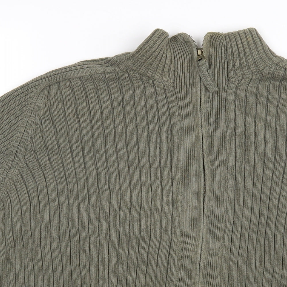 Cedar Wood State Mens Green   Full Zip Jumper Size L