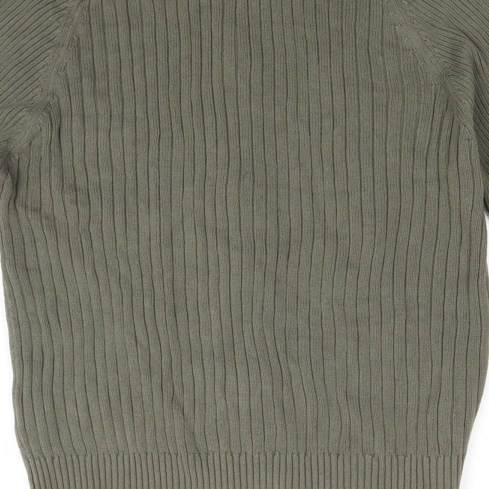 Cedar Wood State Mens Green   Full Zip Jumper Size L