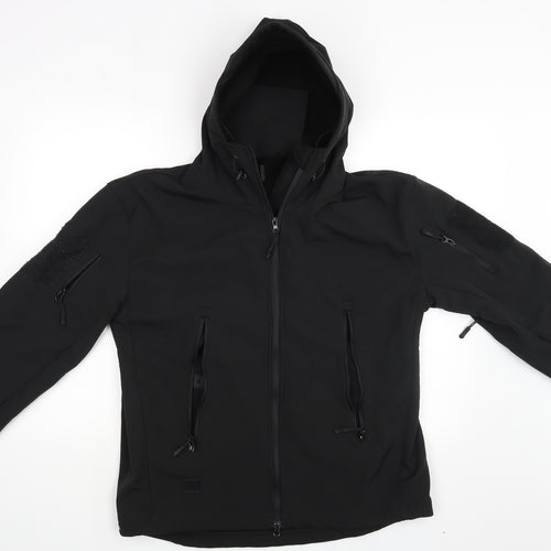 Preworn Mens Black   Full Zip Hoodie One Size