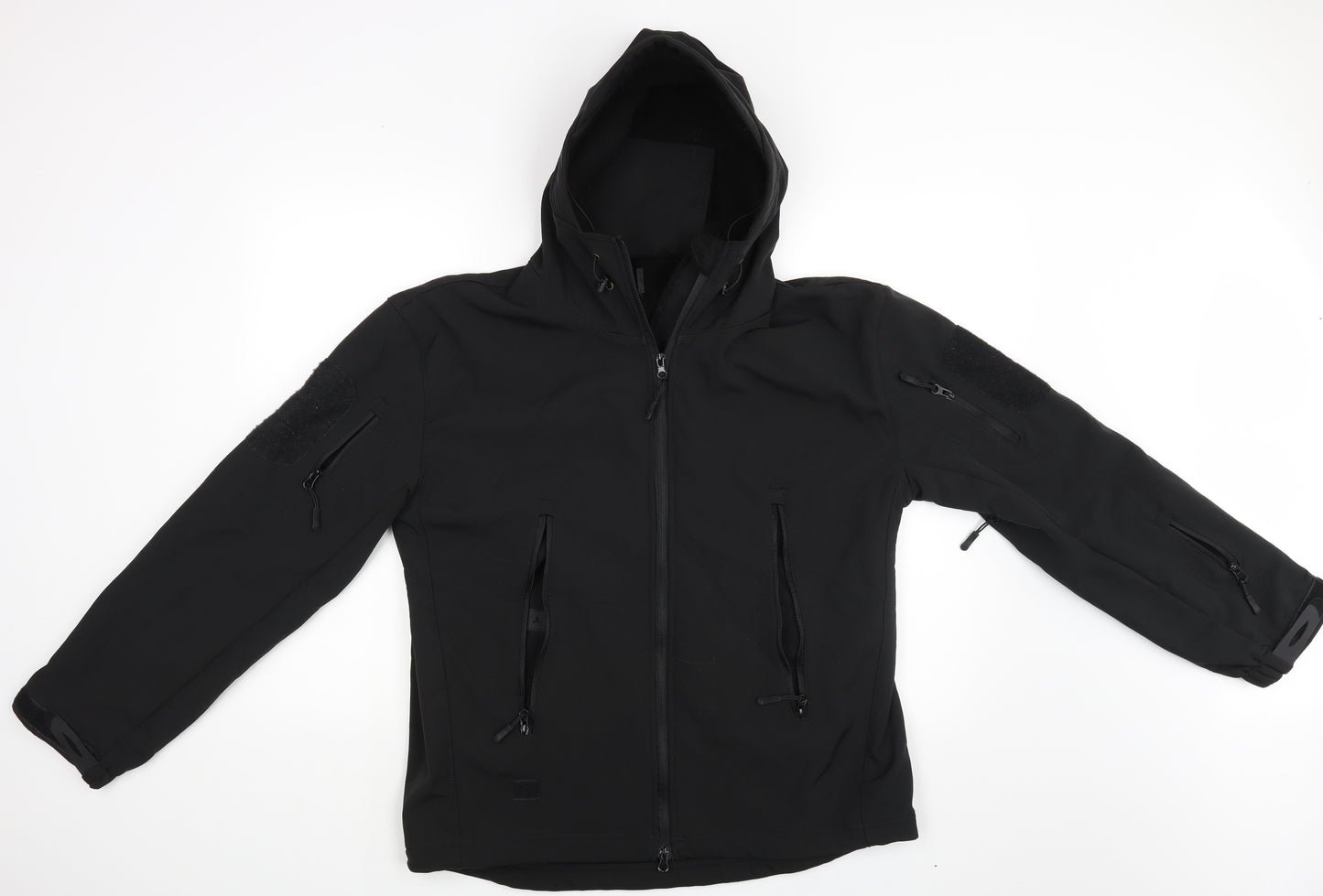 Preworn Mens Black   Full Zip Hoodie One Size