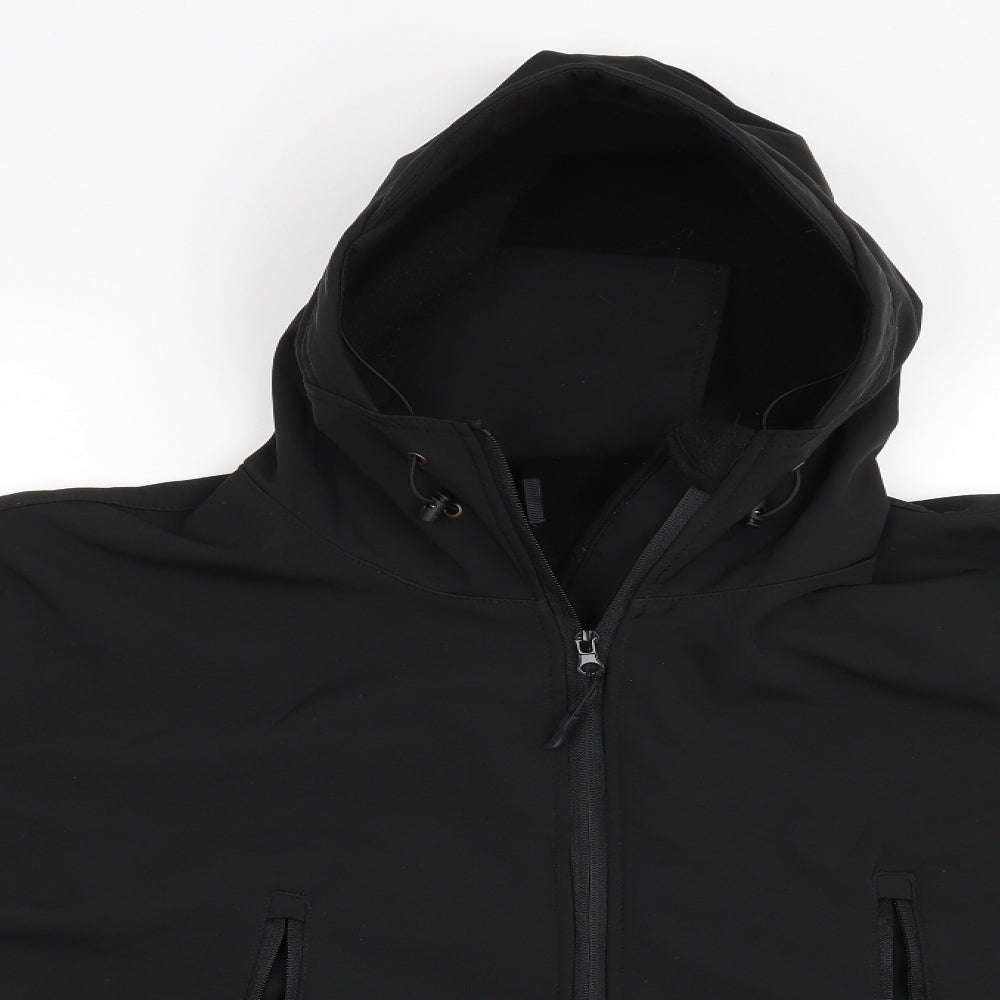 Preworn Mens Black   Full Zip Hoodie One Size