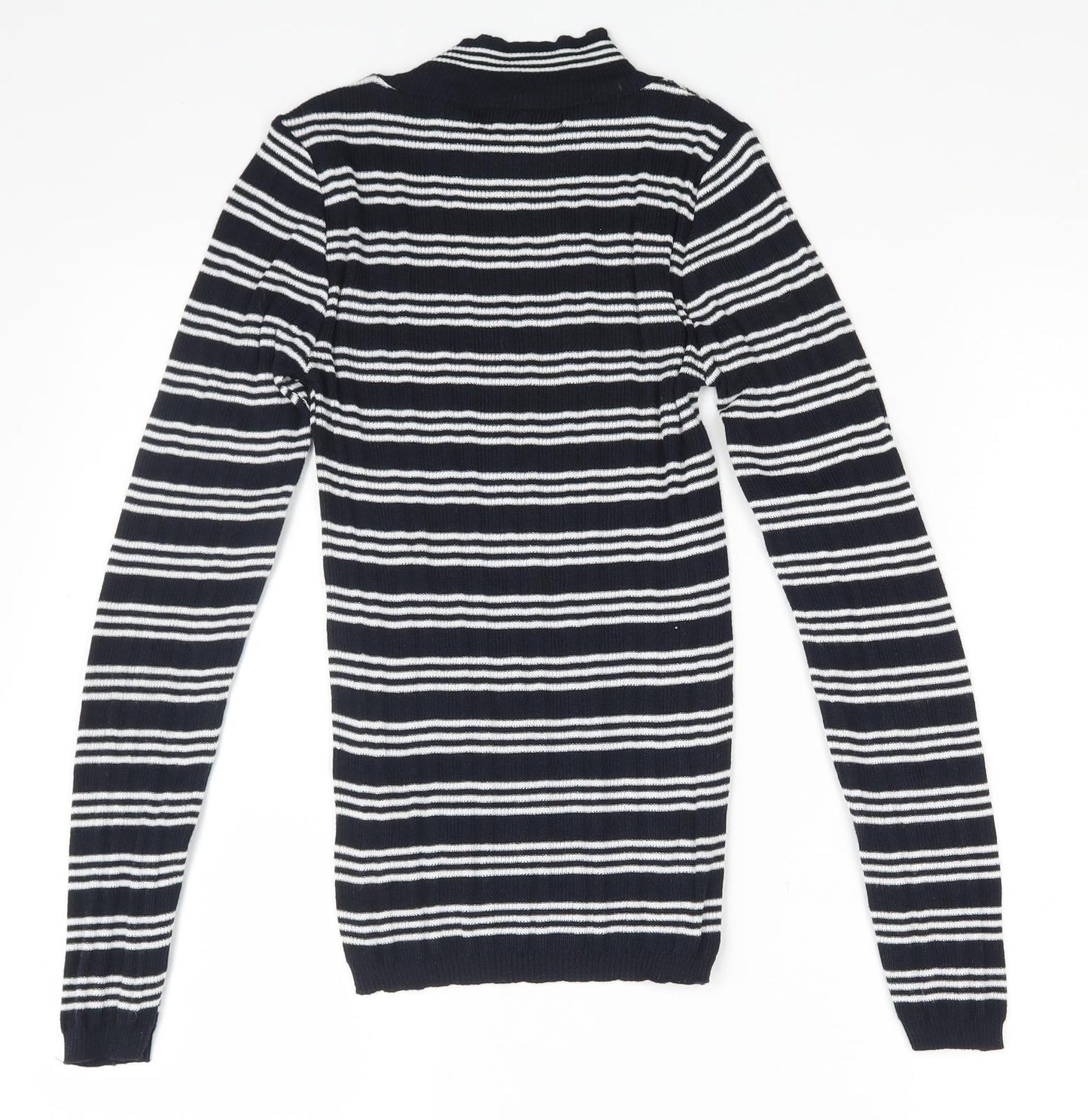 Primark Womens Multicoloured Striped  Pullover Sweatshirt Size 2XS