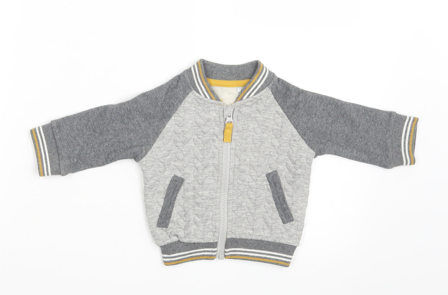 TU Boys Grey   Cardigan Jumper Size 3-6 Months
