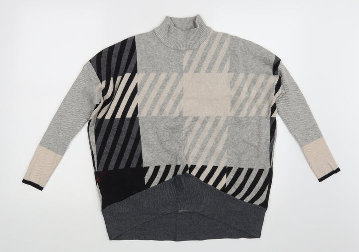 River Island Womens Multicoloured Geometric  Pullover Jumper Size XS