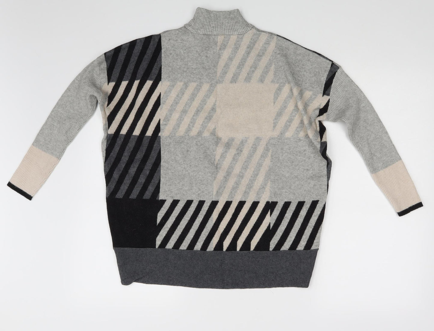River Island Womens Multicoloured Geometric  Pullover Jumper Size XS