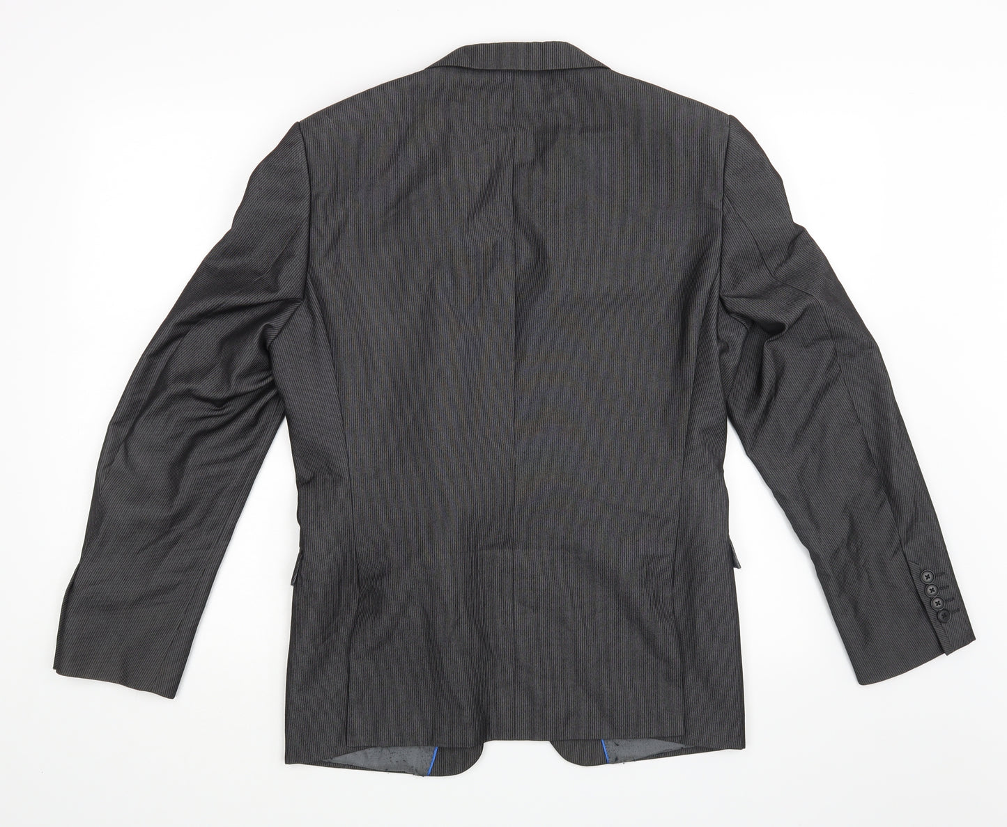NEXT Mens Black Striped  Jacket Suit Jacket Size 38
