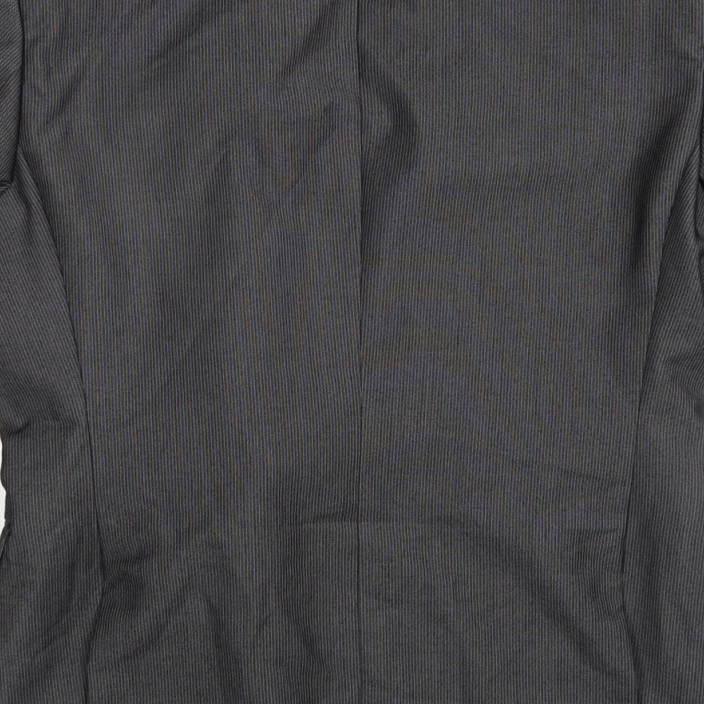 NEXT Mens Black Striped  Jacket Suit Jacket Size 38