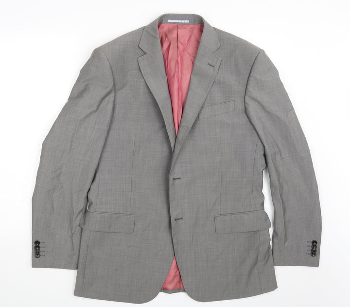 M&S Mens Grey   Jacket Suit Jacket Size 40