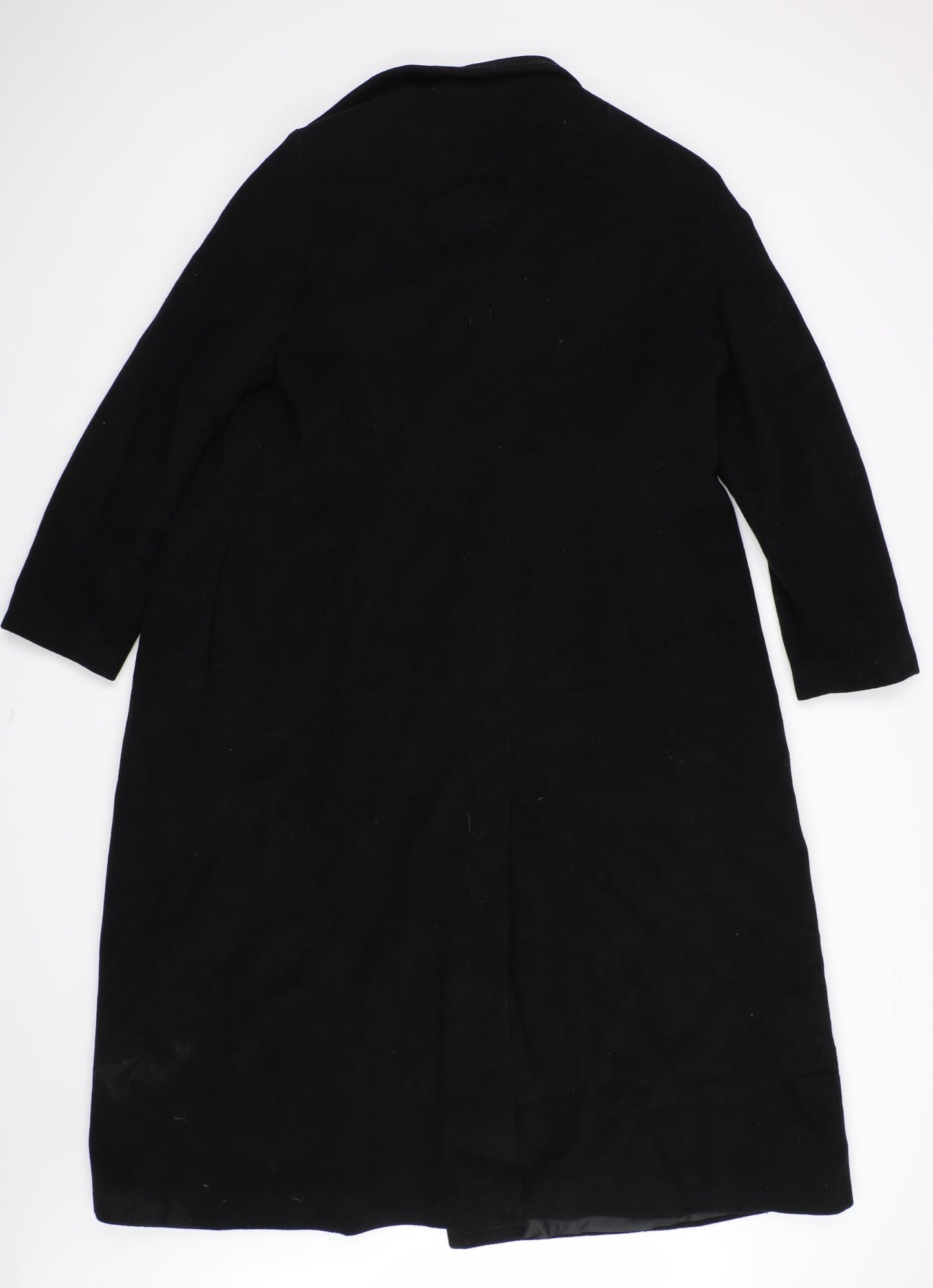 Style Womens Black  Corduroy Trench Coat Coat Size 20