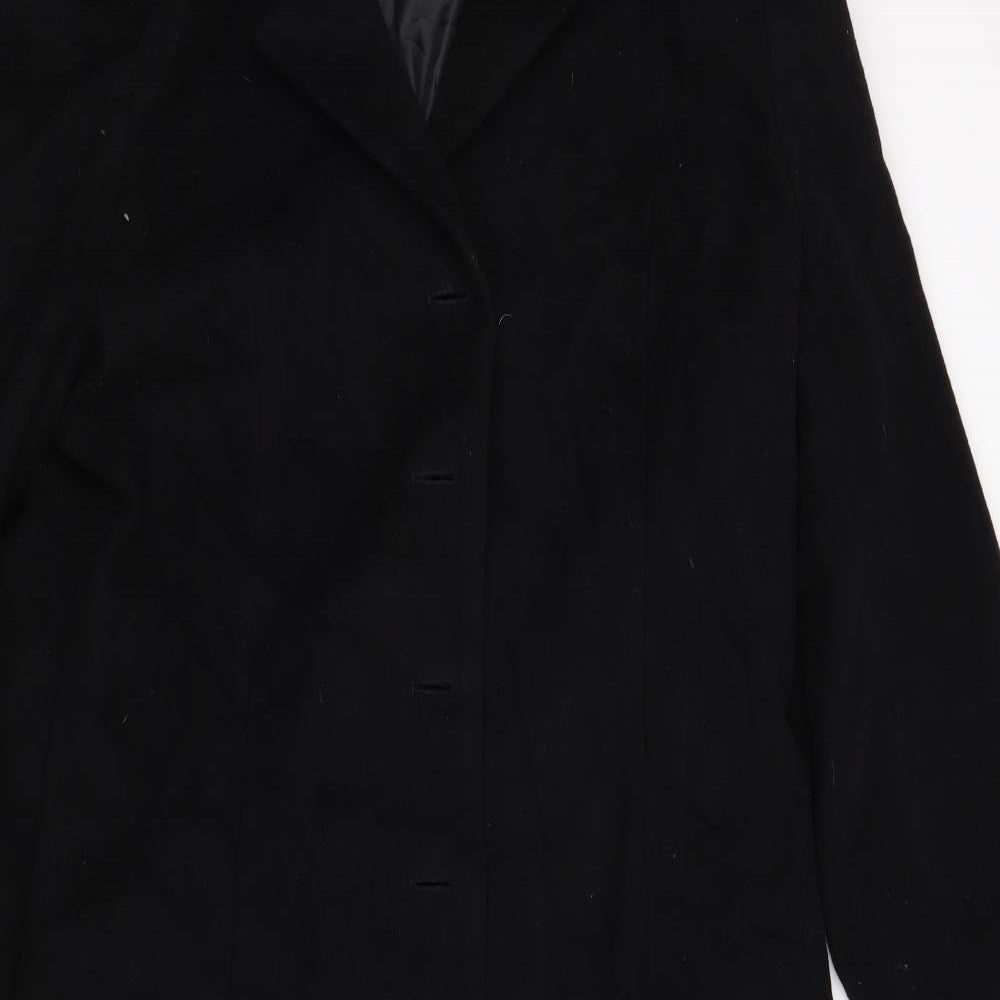 Style Womens Black  Corduroy Trench Coat Coat Size 20