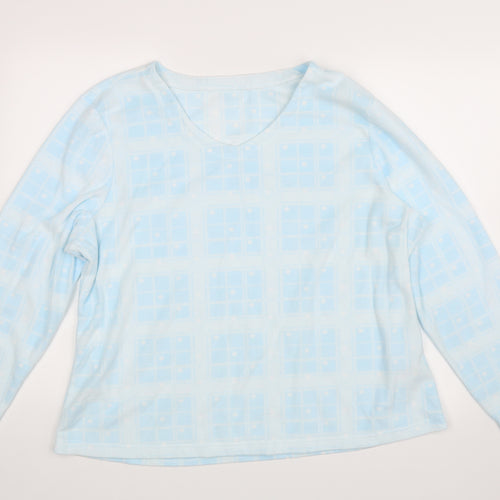 Bonmarché Womens Blue Argyle/Diamond  Pullover Sweatshirt Size 20