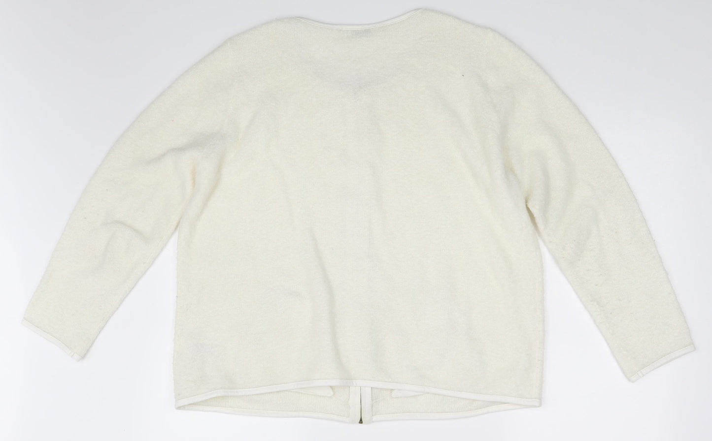 Classic Womens Beige   Full Zip Jumper Size 20