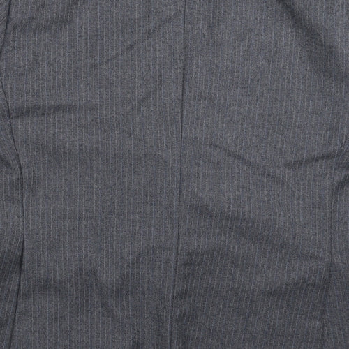 Hepworths Mens Grey Striped  Jacket Suit Jacket Size 40