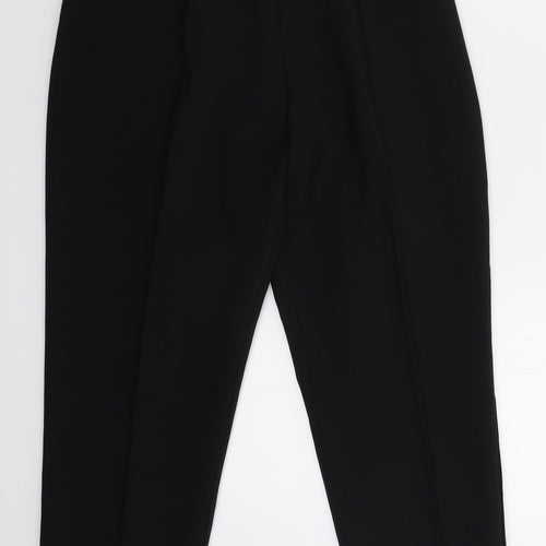 Preworn Womens Black   Trousers  Size 12 L27 in