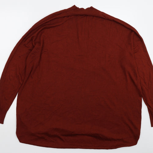 Papaya Womens Brown  Knit Pullover Jumper Size XL  - Oversized