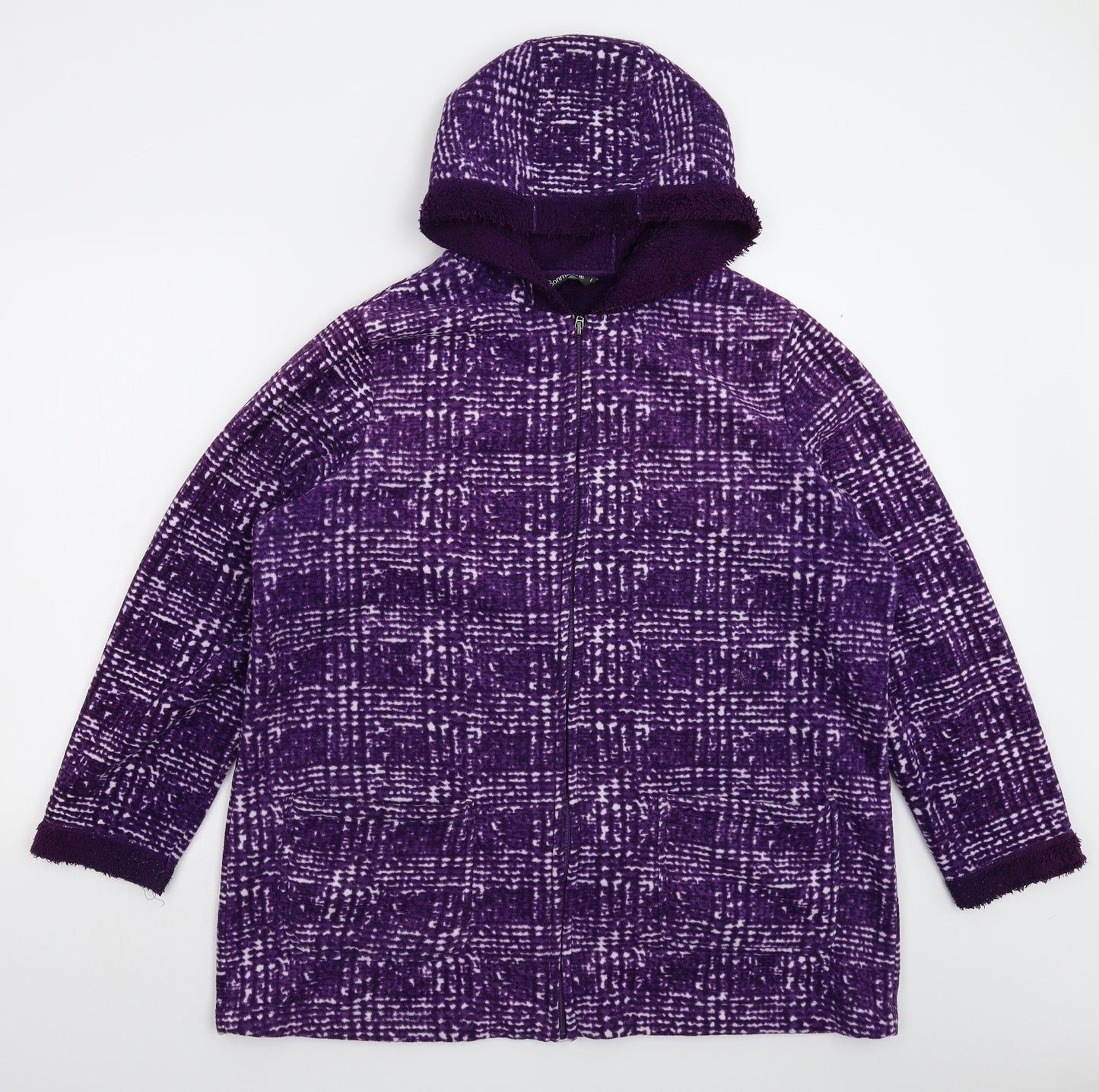 Bonmarché Womens Purple  Fleece Jacket  Size L