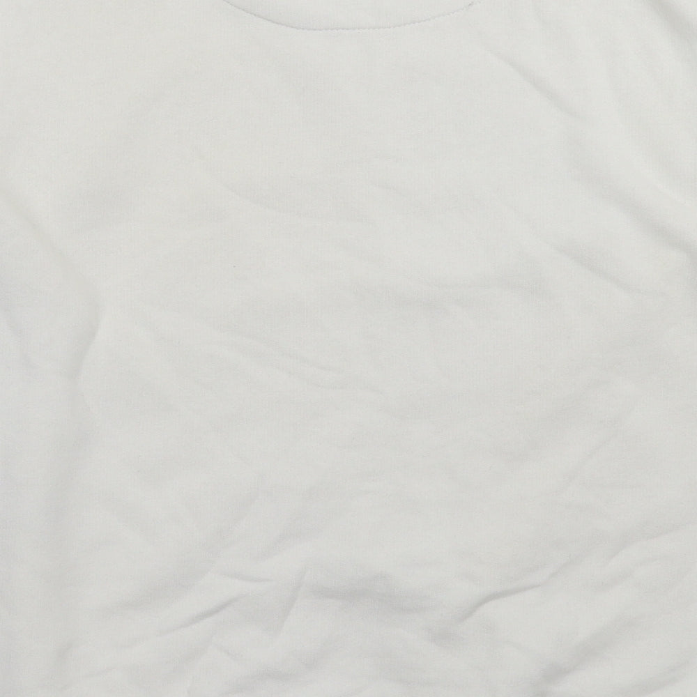 Criminal Damage Mens White   Pullover Sweatshirt Size L