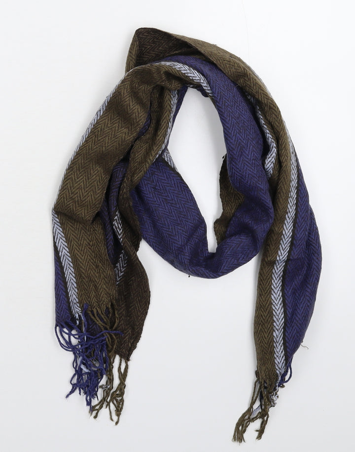 Preworn Unisex Multicoloured Striped Knit Scarf One Size