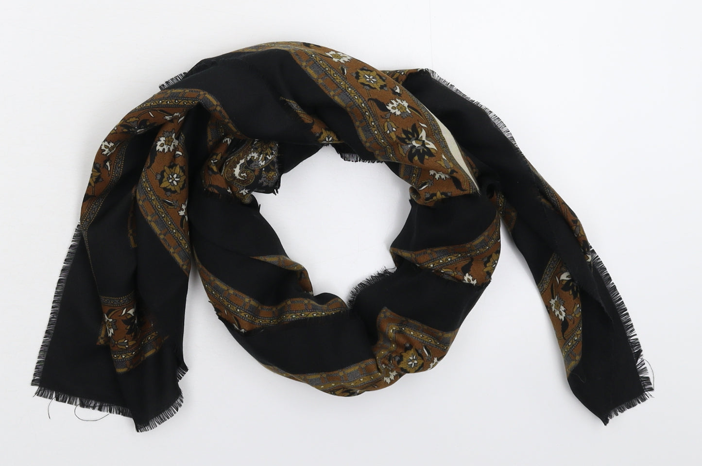 Preworn Womens Multicoloured Floral Knit  Scarf