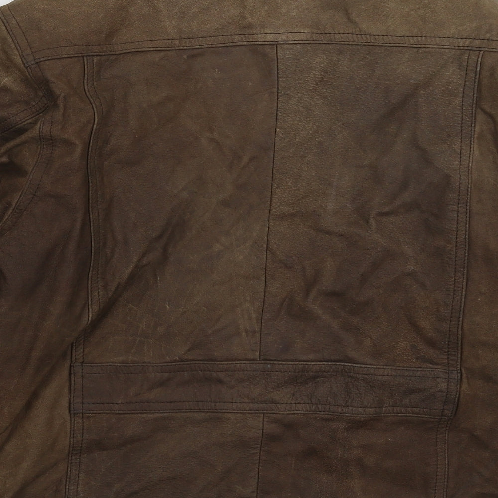 Real Leather Womens Brown   Jacket  Size S