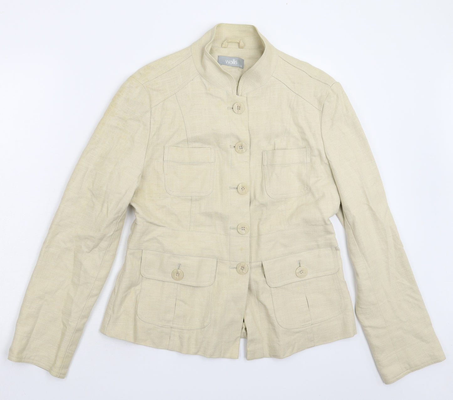 Wallis Womens Beige   Jacket Blazer Size 14