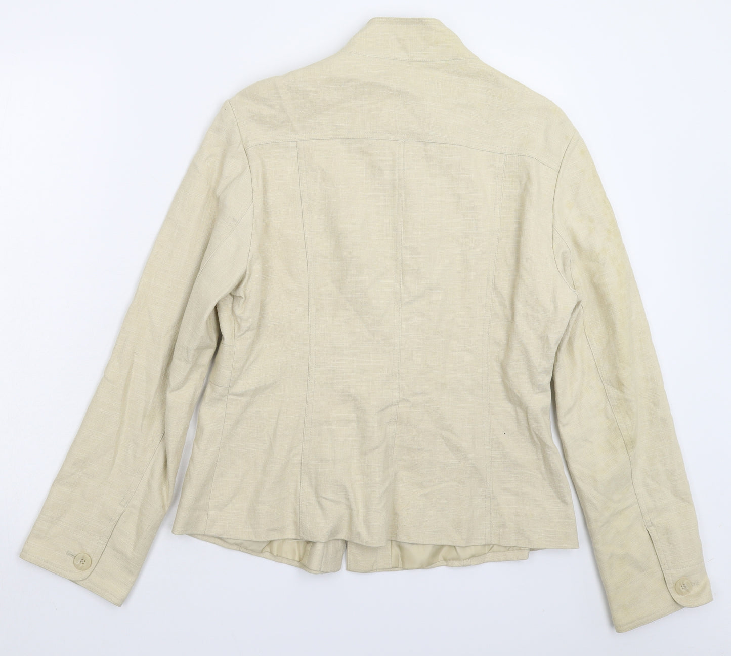 Wallis Womens Beige   Jacket Blazer Size 14