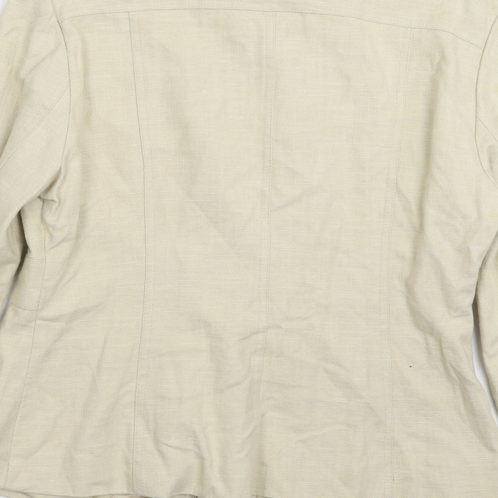 Wallis Womens Beige   Jacket Blazer Size 14