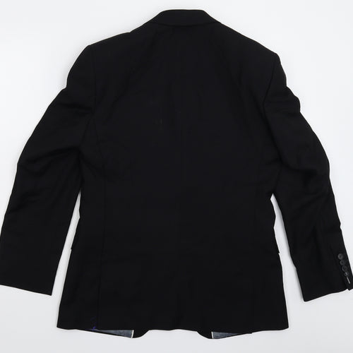 Red Herring Mens Black   Jacket Suit Jacket Size 38