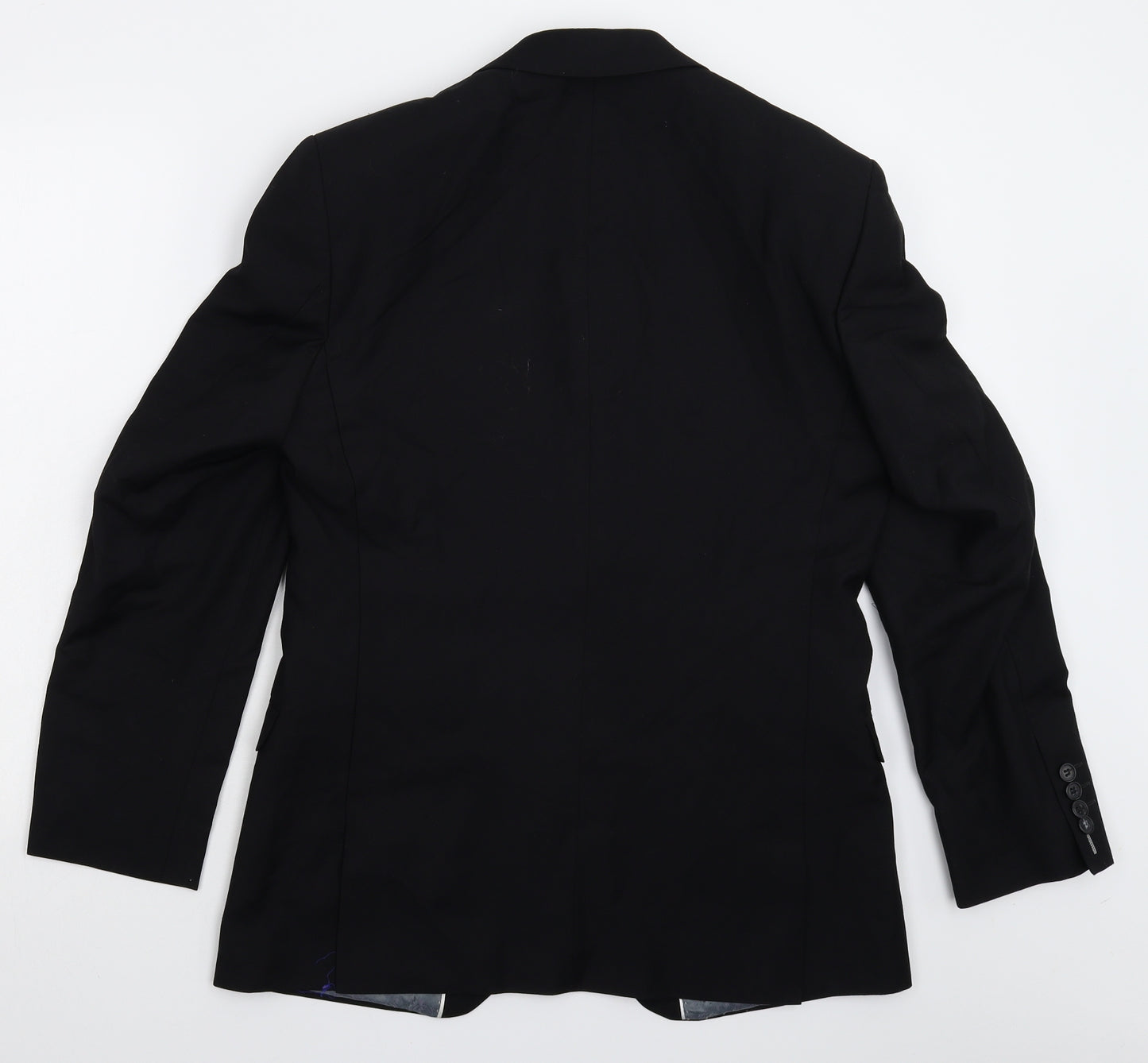 Red Herring Mens Black   Jacket Suit Jacket Size 38