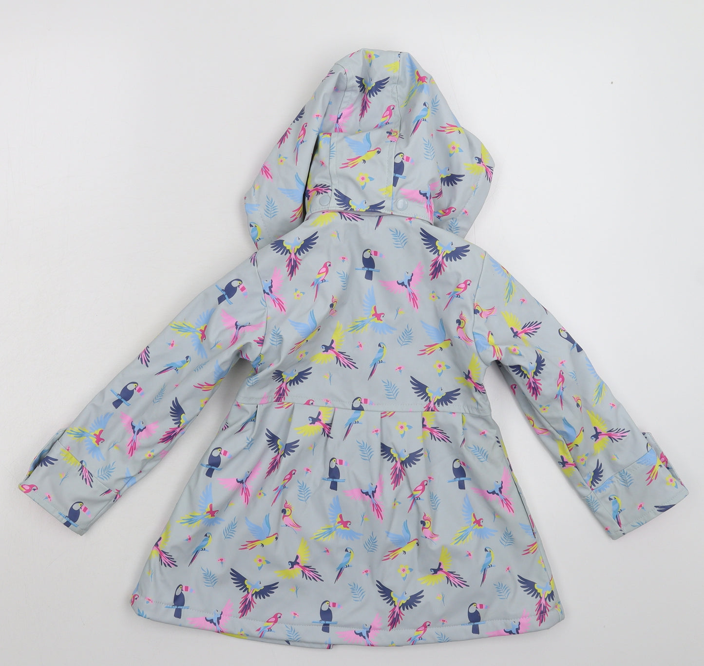 Minoti Girls Blue   Rain Coat Coat Size 4 Years