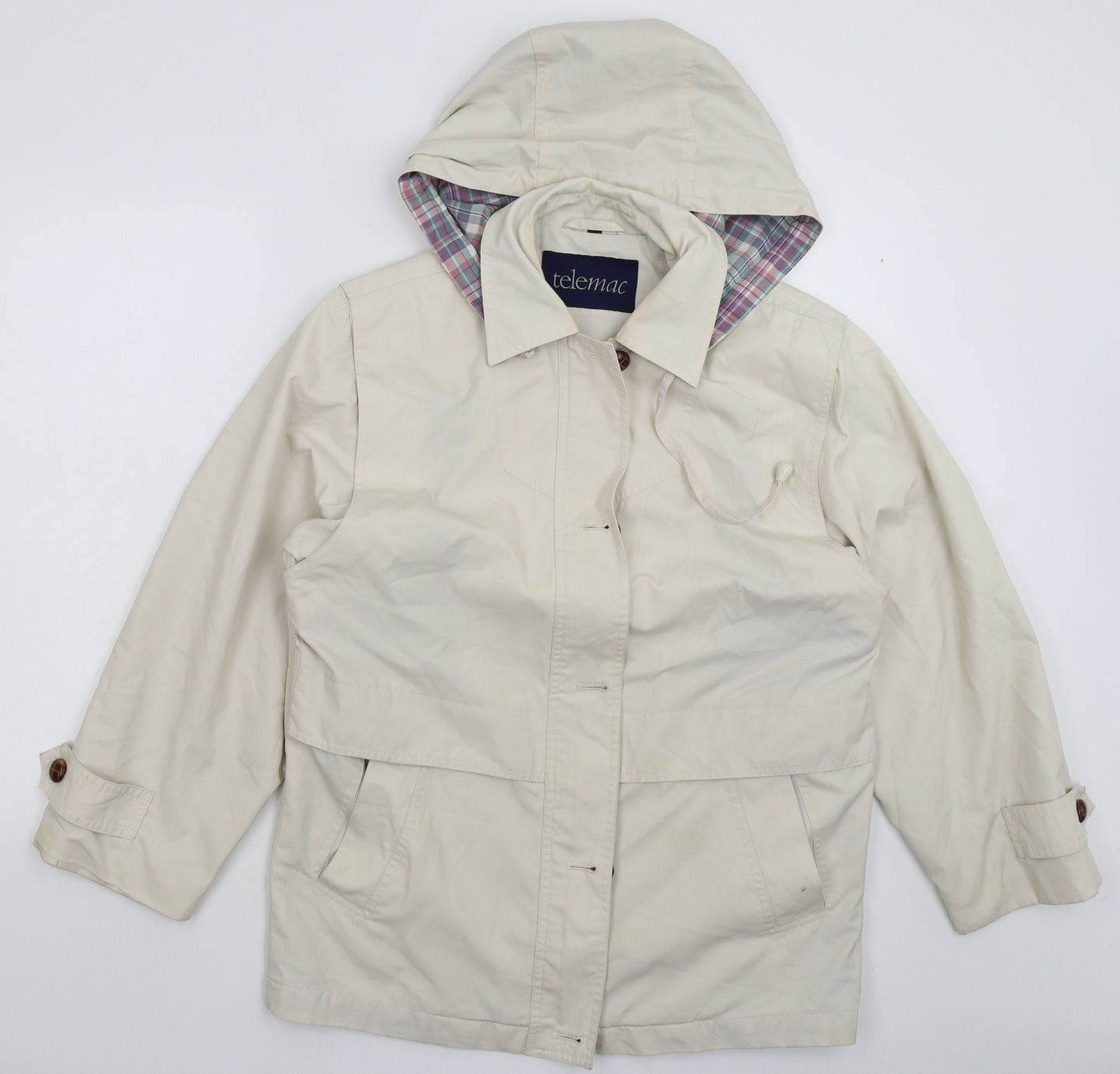Telemac Mens Beige   Jacket Coat Size S