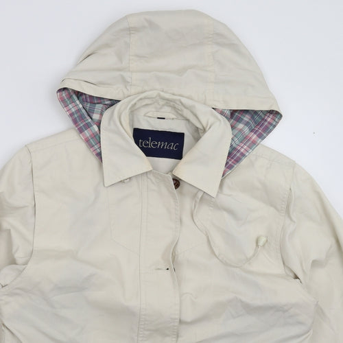 Telemac Mens Beige   Jacket Coat Size S
