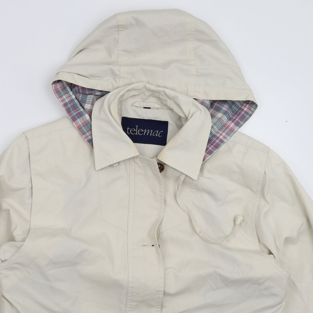 Telemac Mens Beige   Jacket Coat Size S