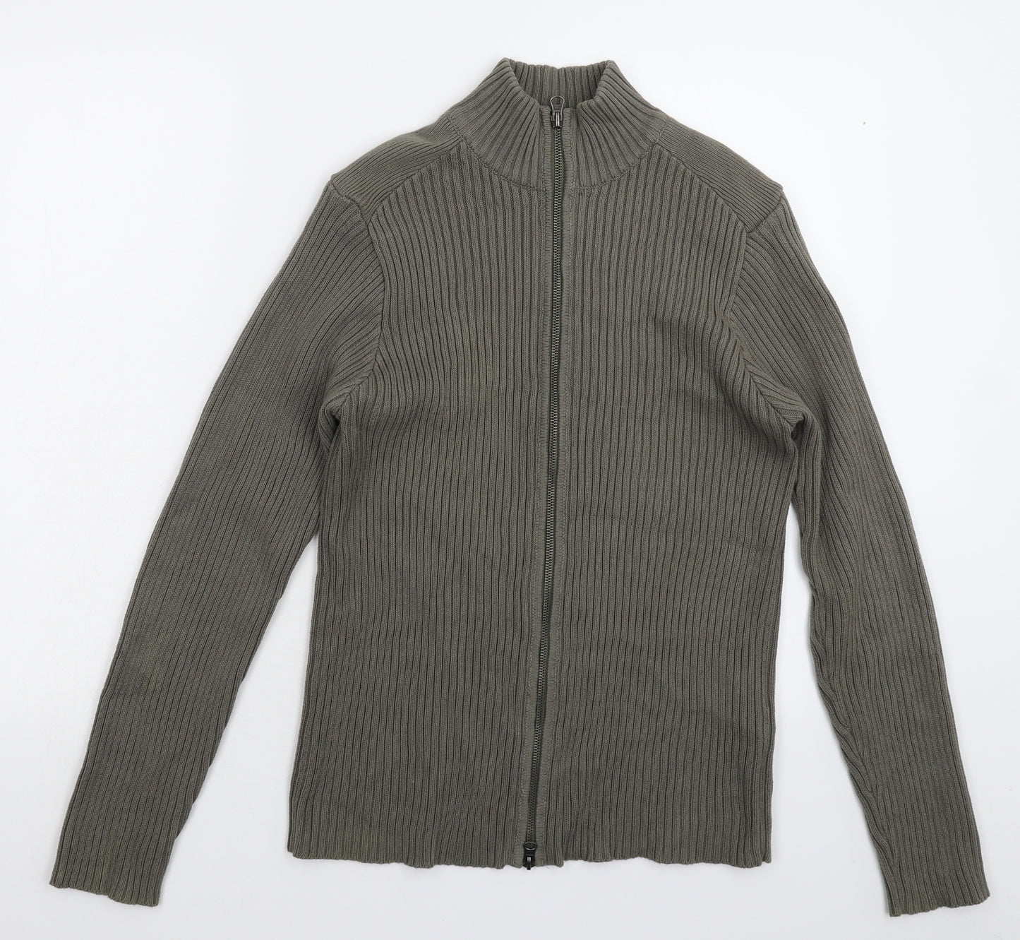 Cedar Wood State Mens Grey  Knit Cardigan Jumper Size S