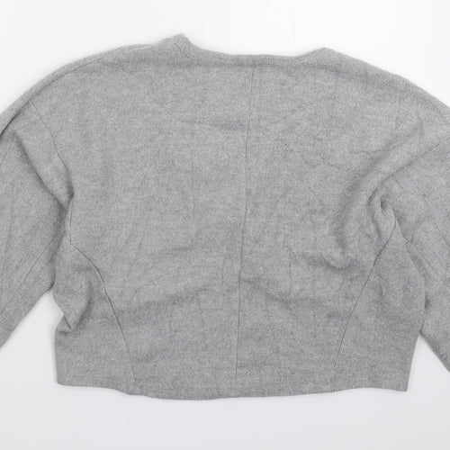 Zara Womens Grey  Knit Pullover Jumper Size S