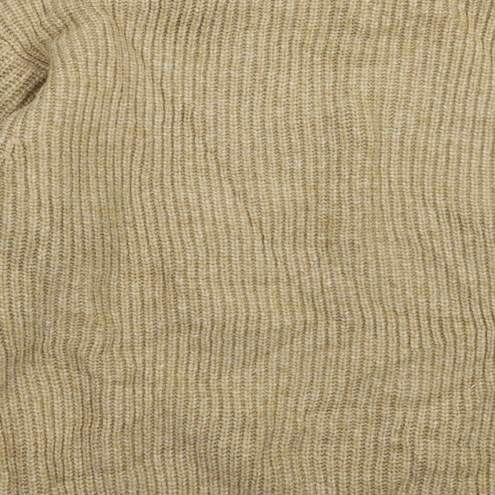 H&M Womens Beige  Knit Pullover Jumper Size S  - Oversized