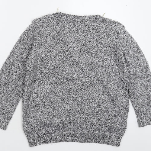 Wallis Womens Grey  Knit Pullover Jumper Size S