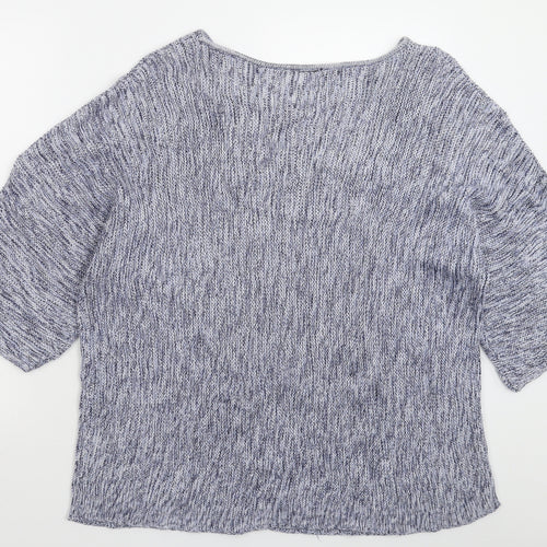 H&M Womens Blue  Knit Pullover Jumper Size L