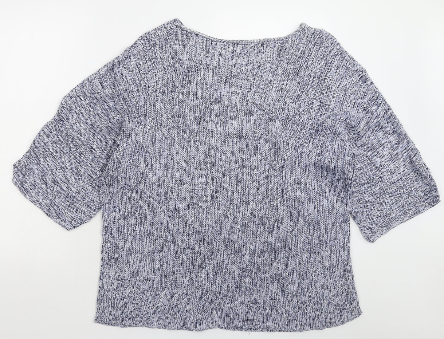 H&M Womens Blue  Knit Pullover Jumper Size L